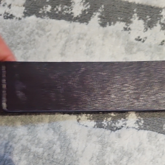 Michael Kors Dark Brown Leather Belt with Silver Buckle - Picture 9 of 17